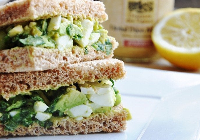 egg lettuce sandwich calories