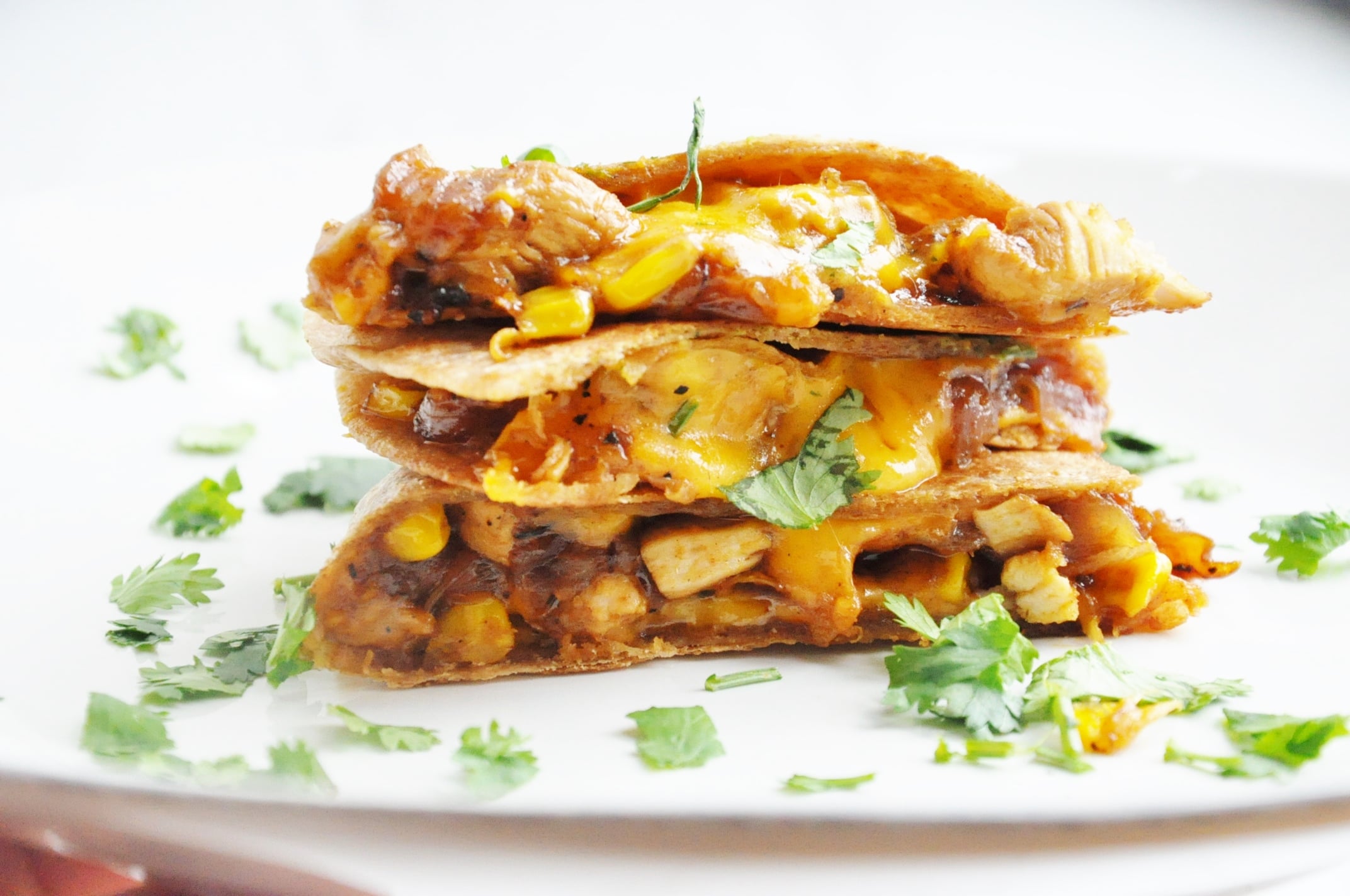 BBQ Chicken Corn Quesadillas BBQ Chicken Corn Quesadillas