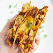 BBQ Chicken & Corn Quesadillas