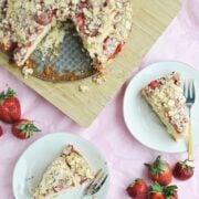 Strawberry Almond Crumb Cake