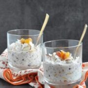 Peach Blueberry Chia Overnight Oats