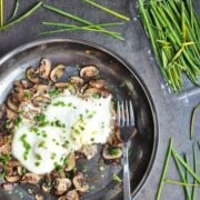 Sauteed Mushrooms with Eggs and Truffle Oil