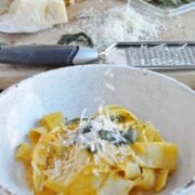 Butternut Squash Pappardelle with Sage and Parmesan