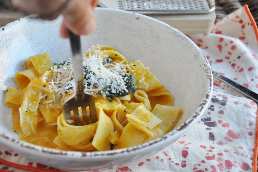 Butternut Squash Pappardelle with Sage and Parmesan (lightened up) Honey, Whats Cooking