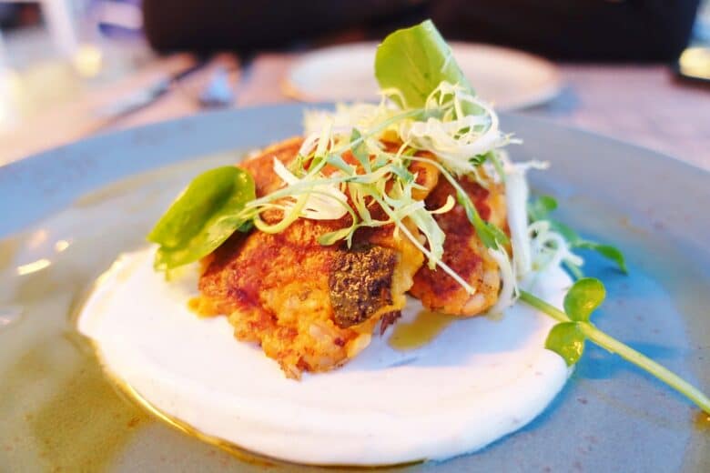7 Grain Curry Pancake - Aveo Table & Bar - Monarch Beach Resort, Dana Point, CA