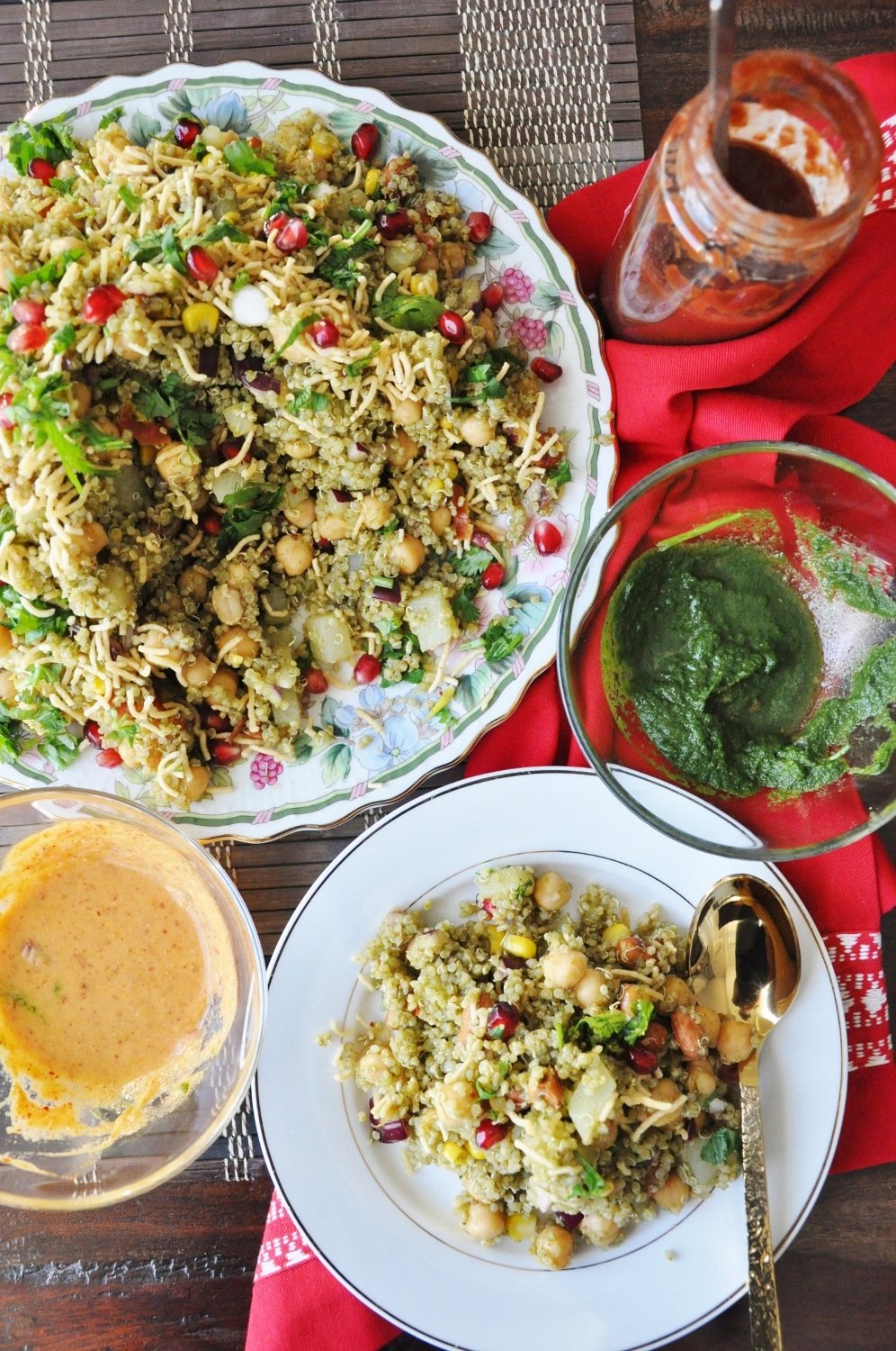 Quinoa Bhel Salad (vegan, gluten-free, healthy-ish)