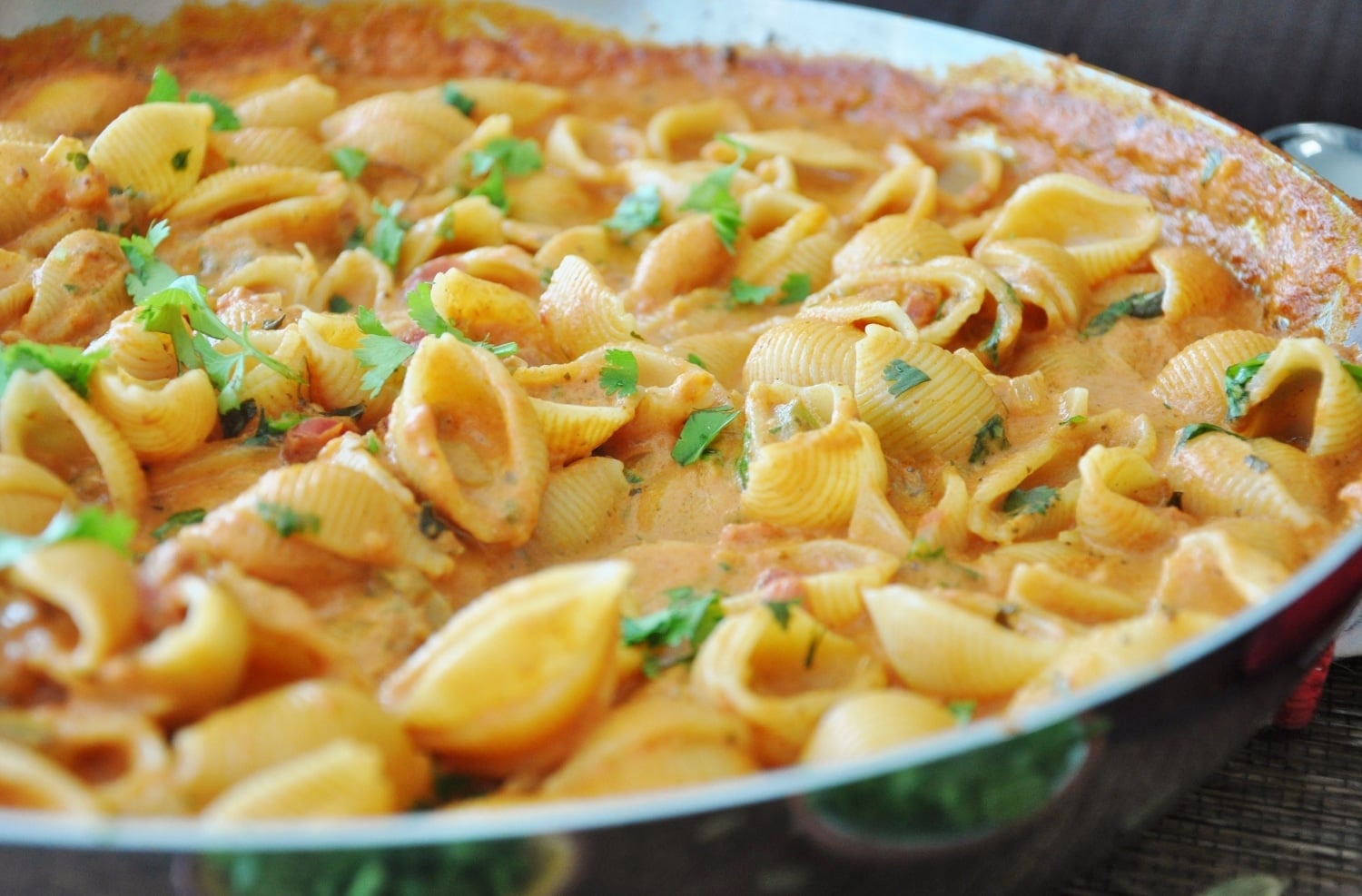 Tikka Masala Pasta (vegetarian, whole wheat/glutenfree options