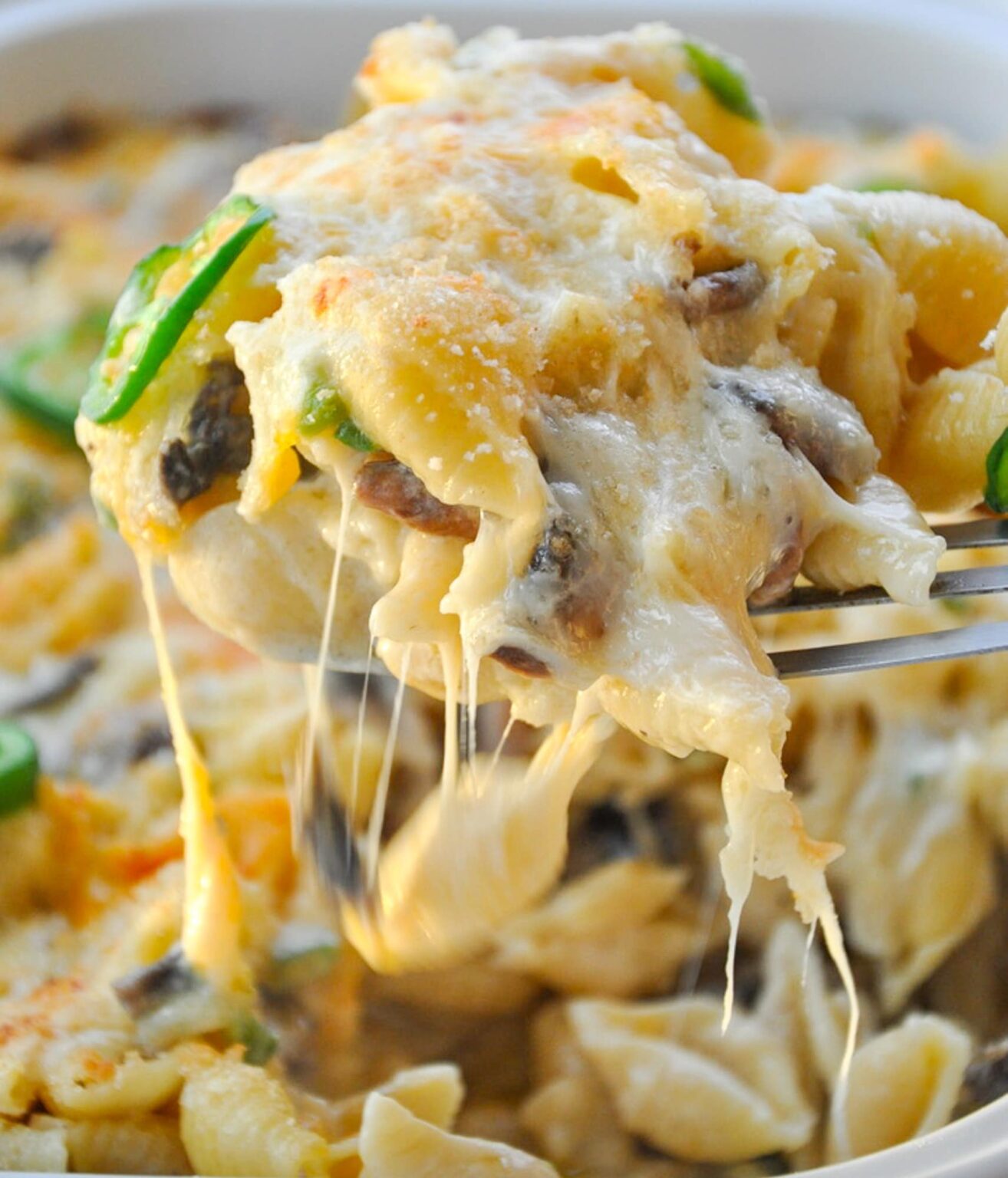 Truffle Mac and Cheese with Mushrooms Honey, Whats Cooking