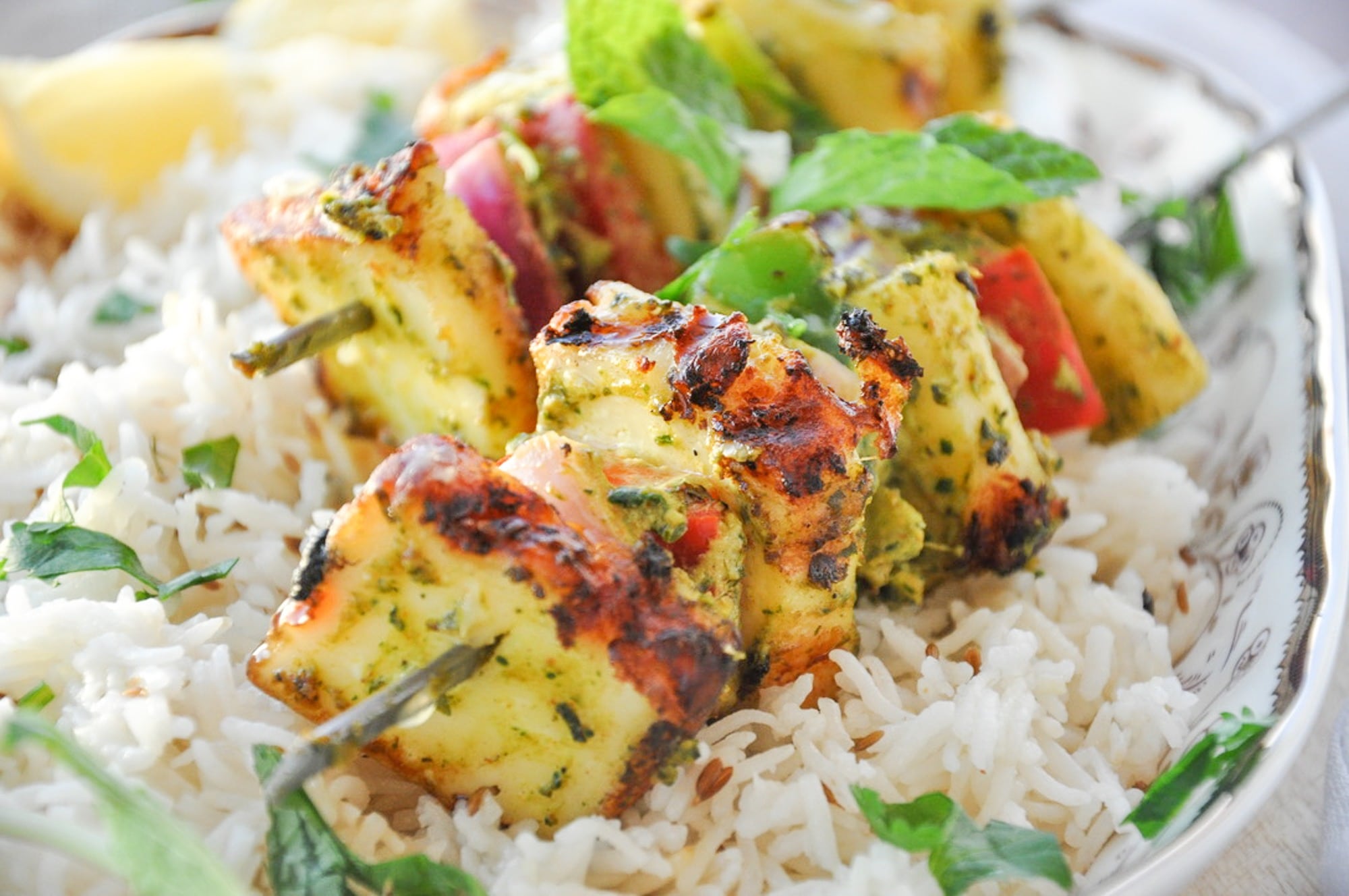 Hariyali Paneer Tikka (glutenfree, vegetarian) Honey, Whats Cooking