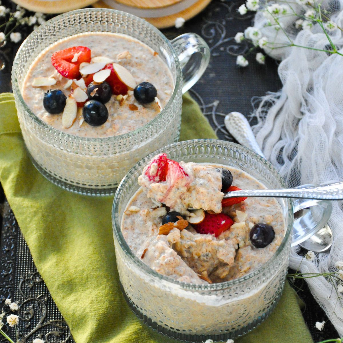 High Protein Overnight Oats (No Protein Powder)-image