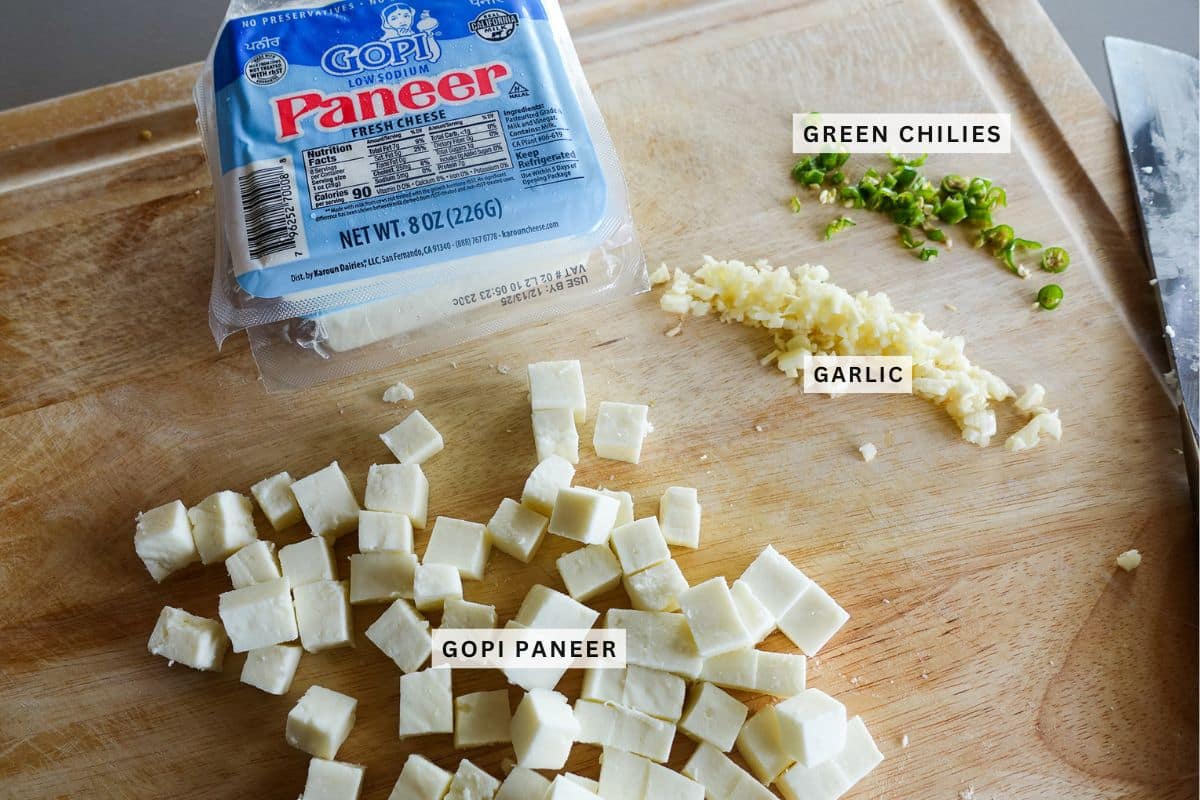 Ingredients for marry me paneer.